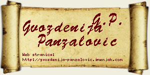 Gvozdenija Panzalović vizit kartica